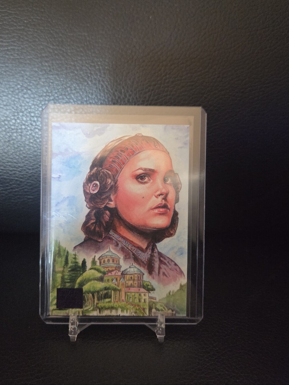 2018 Topps Star Wars Galaxy Padme Purple Parallel #72/99 "By the Lake" Card